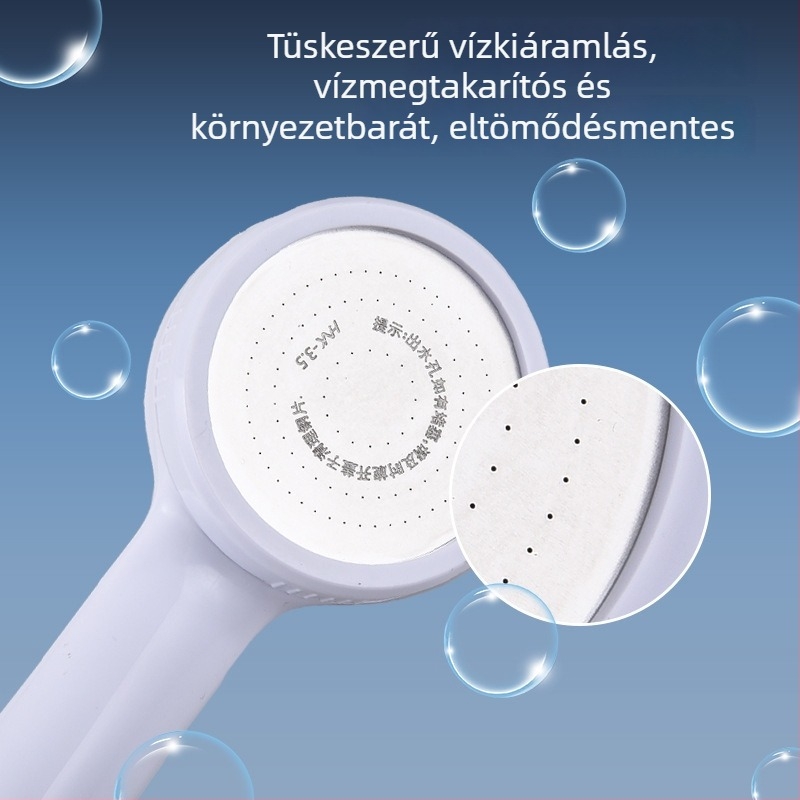 Nyomás alatti zuhanyfej szűrővel, leválasztható, mosható kézi zuhanyfej, csöpögés elleni kivitel