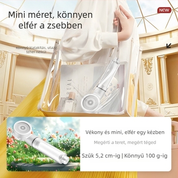Hordozható utazási zuhanyfej szűrővel és nyomásnövelő funkcióval
