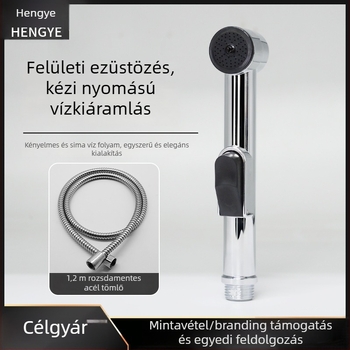 WC-szórófej C10 — ABS anyag, falra szerelhető, krómozott felület, eső üzemmód