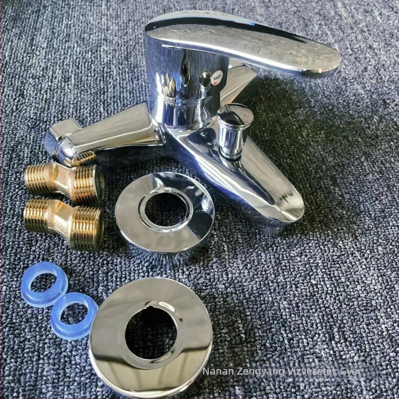 Zuhanycsaptele háromsugár keverő, falba épített kivitel, rézötvözet, kerámia szeleppel, modell Alloy Selo Triple