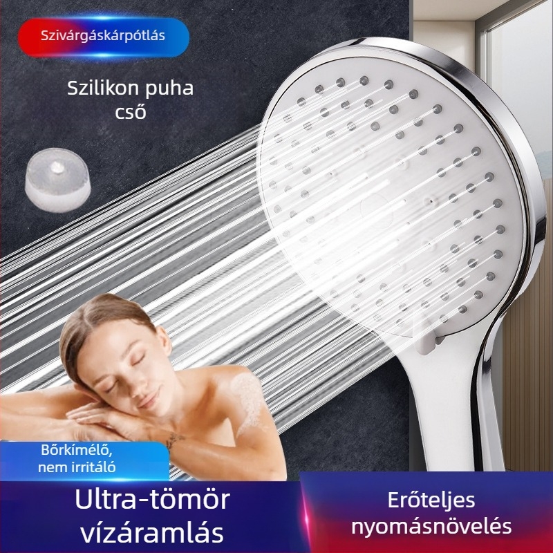 Kézi zuhanyfej eső funkcióval (ABS; 4‑utas csatlakozó; 0–80°C; 0,5 MPa)