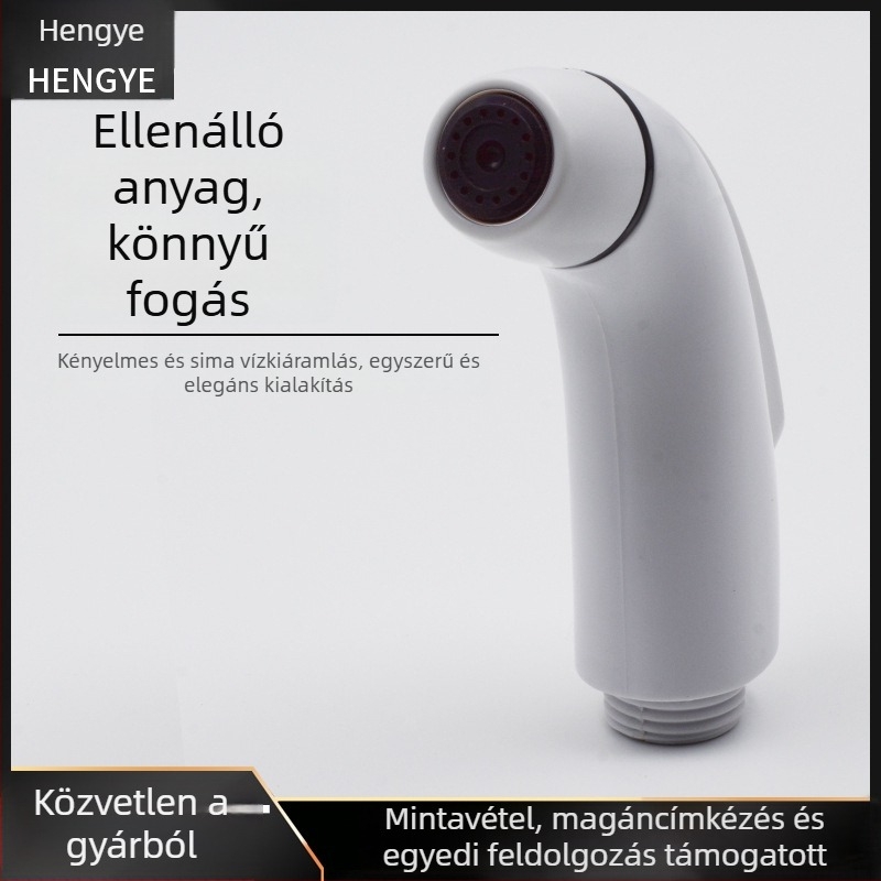 Kézi zuhanyfej ABS-ből, eső funkcióval, kör alakú, falra szerelhető, modell C13.