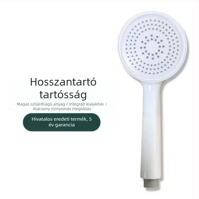 Esésálló zuhanyfej – otthoni használatra, ABS, kör alak, menetes szerelés, esőfunkció, 60°C, 8