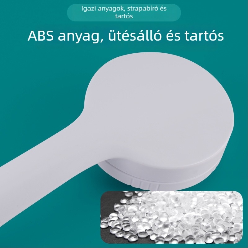 ABS anyagú zuhanyfej, kerek forma, eső funkció, kézi telepítés, 0–90°C