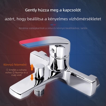Amico zuhanykészlet réz anyagból, modell YG511FQ, elektroplatírozott felület