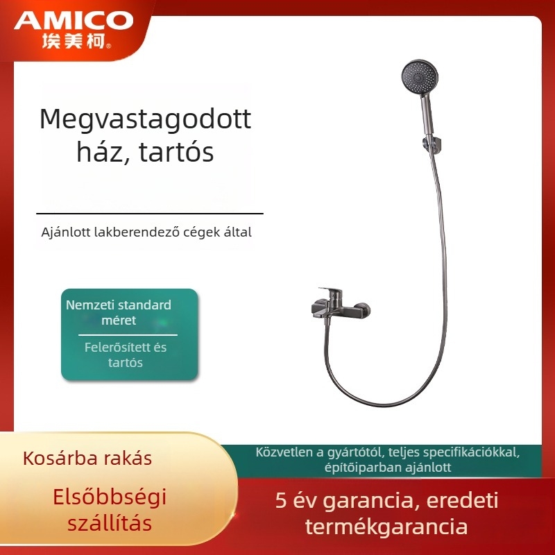 Amico zuhanykészlet réz anyagból, modell YG511FQ, elektroplatírozott felület