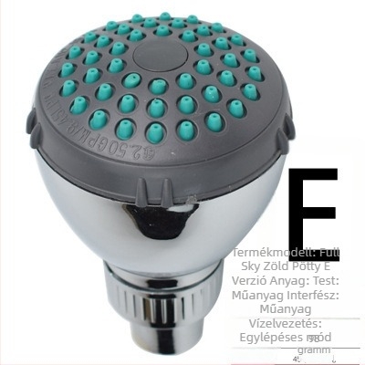 Zuhanyfej, rozsdamentes acélból, egycsuklós kialakítás, ABS mechanizmus, modell 0-67, kézi szerelés
