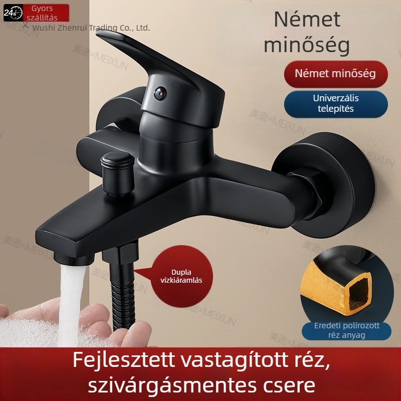 304 rozsdamentes acél zuhanycsaptelek készlet, állítható és erőteljes működés, modern stílus, kerek zuhanyfej, CE tanúsítvány