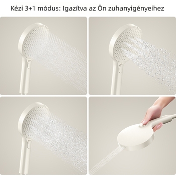 Rejtett szerelésű zuhanykészlet, réz test, hőmérséklet-szabályozás, HS-201 modell
