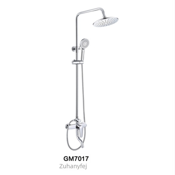 Teljes réz zuhanykészlet, modell GM7017, kézi zuhany felső sugárzással, masszázs és eső funkciókkal
