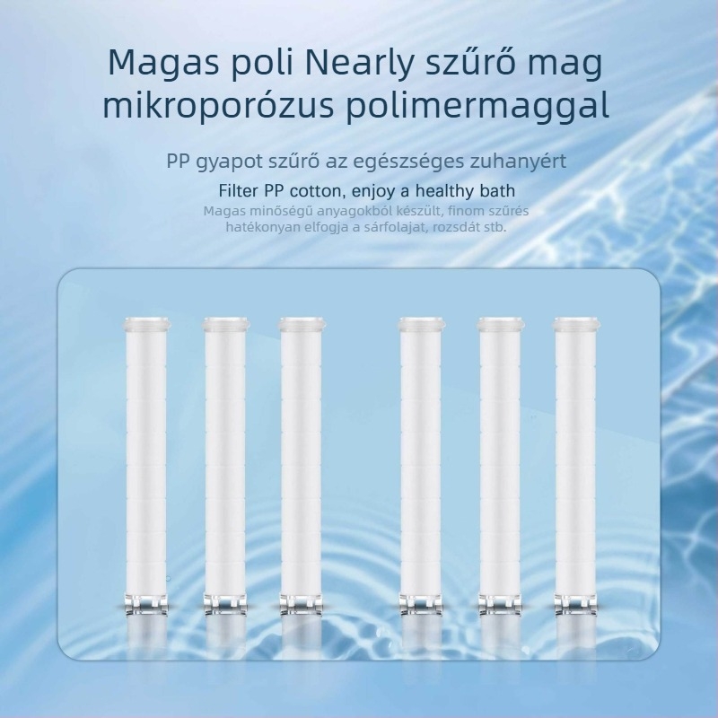 Zuhanyszűrő patron – PP gyapot, ACF szénszál, ABS kivitel, Modell HSMR01001, 0–100°C működési hőm