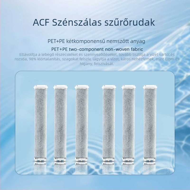 Zuhanyszűrő patron – PP gyapot, ACF szénszál, ABS kivitel, Modell HSMR01001, 0–100°C működési hőm