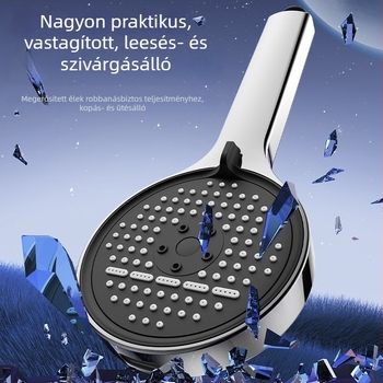 Nagy paneles nyomásnövelő zuhanyfej, kézi zuhanyfej durva lyukakkal, univerzális típus
