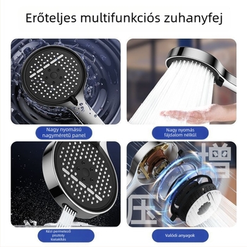 Nagy paneles nyomásnövelő zuhanyfej, kézi zuhanyfej durva lyukakkal, univerzális típus