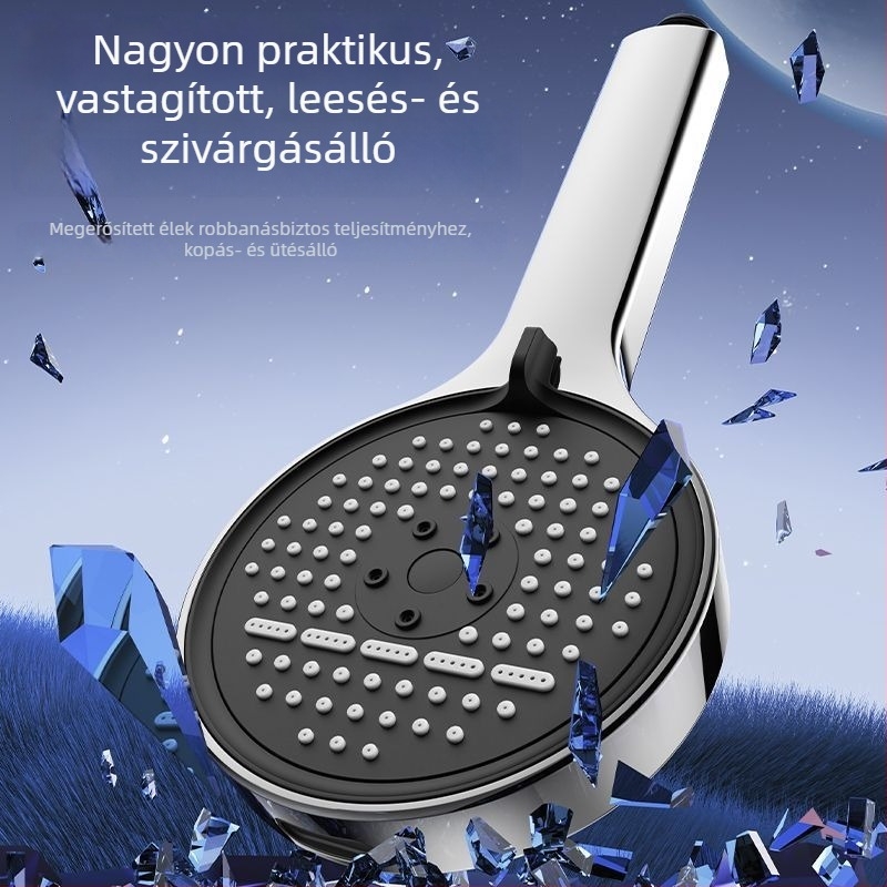 Nagy paneles nyomásnövelő zuhanyfej, kézi zuhanyfej durva lyukakkal, univerzális típus