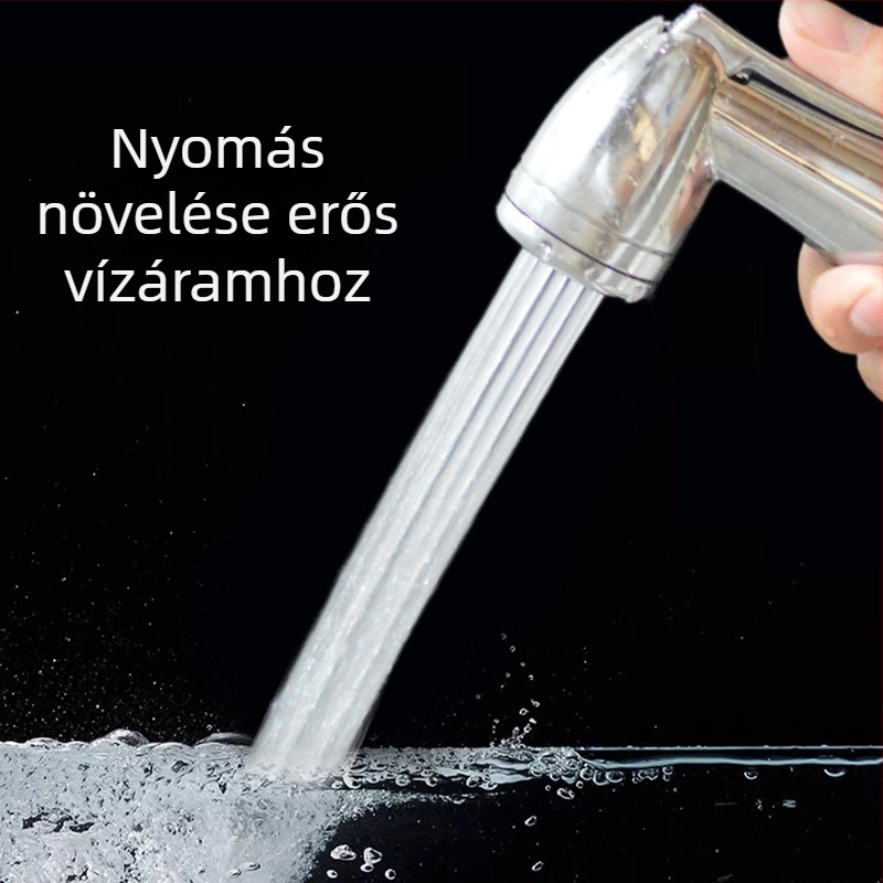 Hengyi C06 elektroplattált zuhanyfej készlet, ABS anyag, eső funkció, falra szerelhető, kerek forma