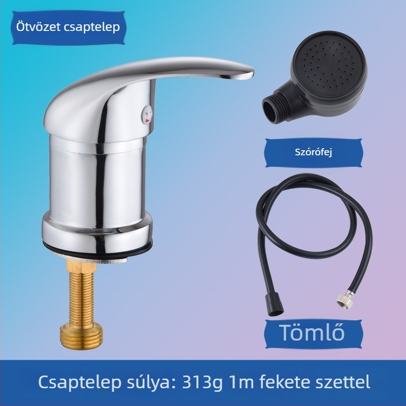Universális samponágy csaptelep meleg–hideg keverővel – fodrászszalon kiegészítők