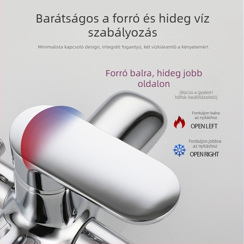 Réz zuhanykészlet, felületre szerelt, esőzuhany, felső zuhanyfej, modell 68102