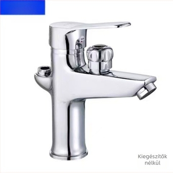 Egypontos mosogatócsap teljesen rézből, meleg- és hideg víz keverő, kerámiatárcsa, 0-90°C