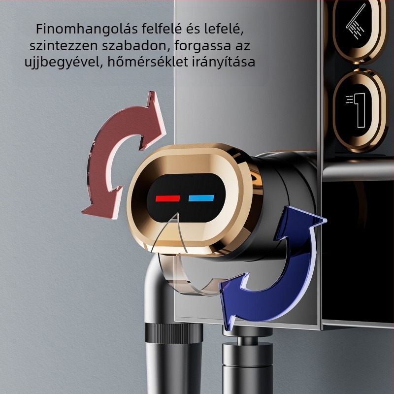 ABS-ból készült felső zuhany készlet, nyomásnövelő funkcióval, 90°C működési hőmérséklet, keverő kimenet