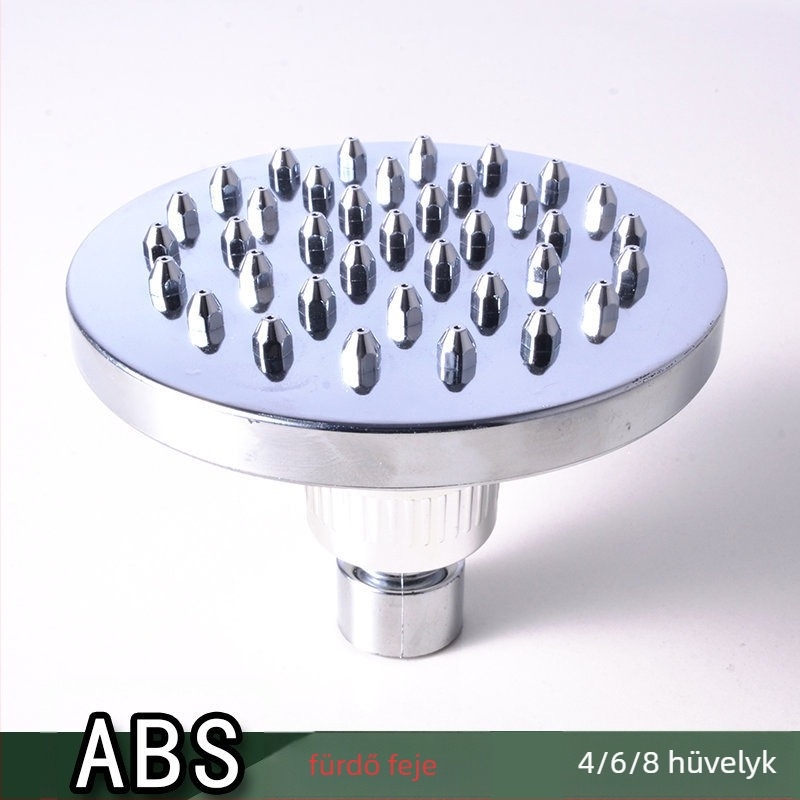 Zuhanyfej, műanyag felső spricelő modell, ABS anyag, eső funkció, krómozott felület, kör alakú