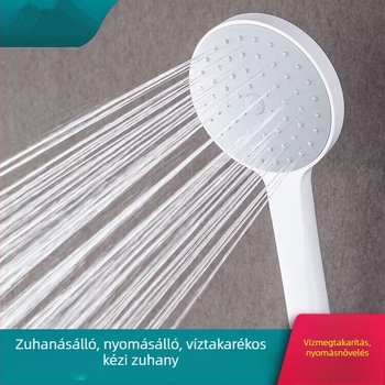 Kézhez álló zuhanyfej eső funkcióval, ABS anyagból, önálló telepítés (60°C, 1.8 MPa)