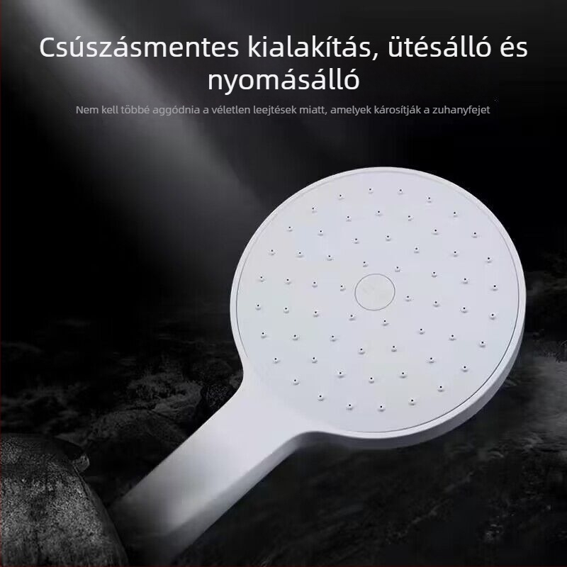 Kézhez álló zuhanyfej eső funkcióval, ABS anyagból, önálló telepítés (60°C, 1.8 MPa)