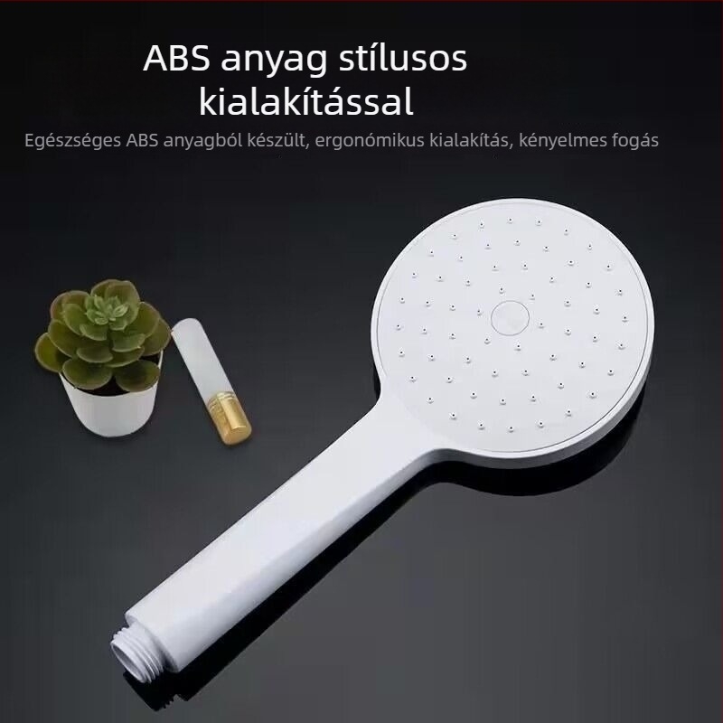 Kézhez álló zuhanyfej eső funkcióval, ABS anyagból, önálló telepítés (60°C, 1.8 MPa)