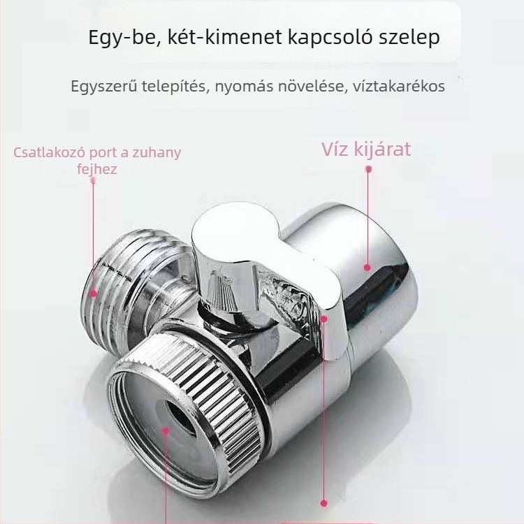 Hordozható ABS zuhanykészlet kézi zuhannyal, teleszkópos hosszabbítással és nyomásos eső funkcióval