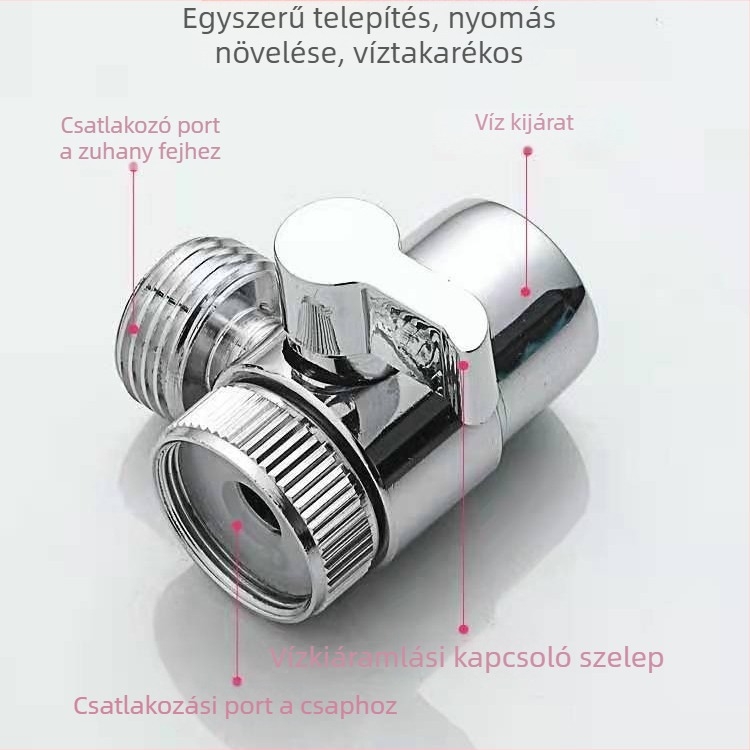 Hordozható ABS zuhanykészlet kézi zuhannyal, teleszkópos hosszabbítással és nyomásos eső funkcióval