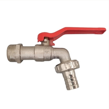 Réz nehéz terhelésű golyóscsap, Tang Ball Valve modell, egykaros működtetés, elektroplatált felület, 0.6 MPa