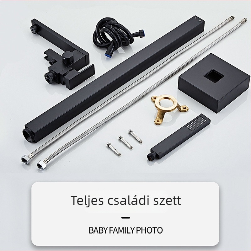 Padlóra szerelt sárkányfejű fürdőkádtöltő csap, rozsdamentes acél, kerámiás szelep, G1/2 csatlakozás