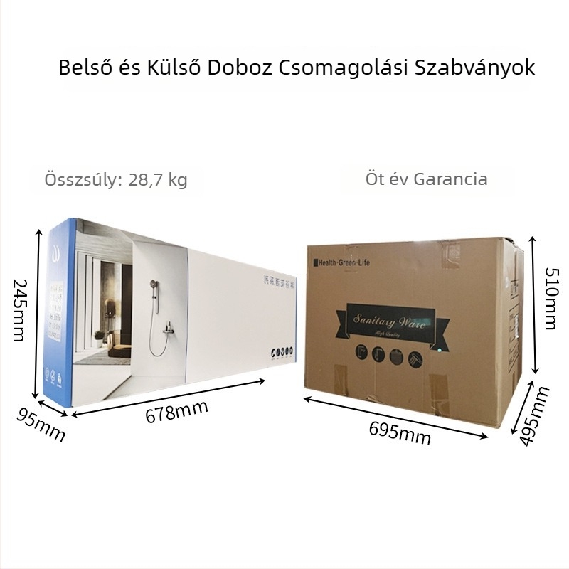 Zuhanyfej készlet: Split-típus, kör alakú, rejtett szerelés, Space Aluminum, Modell 3019