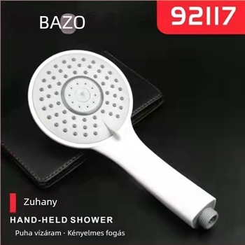 Zuhanyfej 92120/92115/92117, esőztető funkció, műanyag, falra szerelhető, krómozott