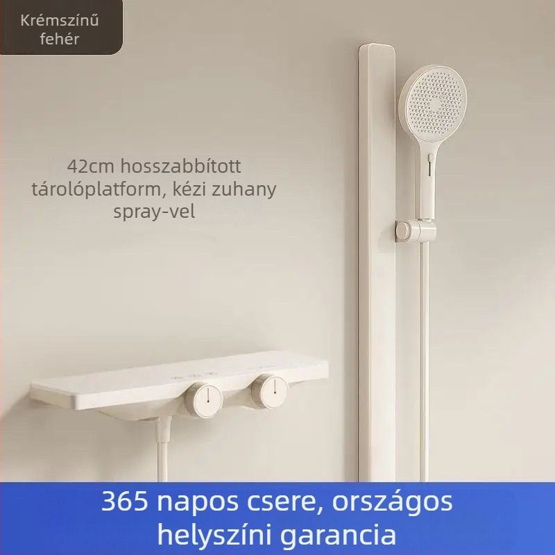 Zuhanyszett (split típus) – ABS anyag, állandó hőmérséklet, digitális kijelző, forgatható, megnövelt víznyomás