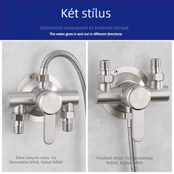 Zuhanykeverő BL-8011, rozsdamentes acélból, kerámiás patronnal, egységes csatlakozású felépítés, nettó tömeg 630 g