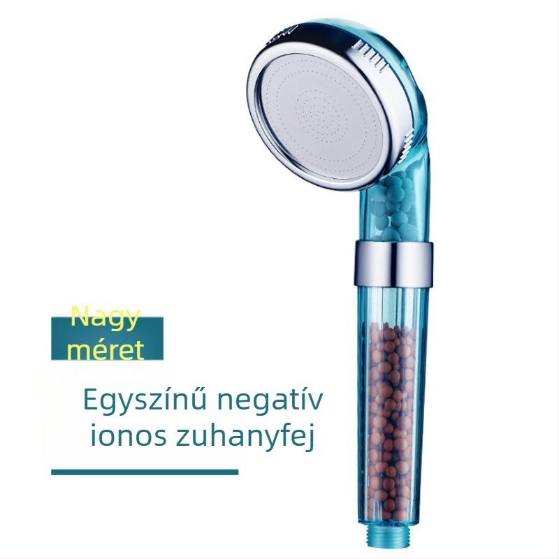 Hordozható SPA zuhanyfej készlet: permetezés, masszázs, buborék és eső módok; ABS anyag, 4 összekötő csatlakozás, modern dizájn