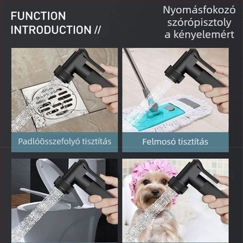 Digitális kijelzős zuhanykészlet háztartási használatra, falra szerelt esőzuhanyfej, állítható áramlás, meleg és hideg kettős beállítás, réz