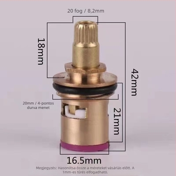 Kerámia szeleptömítő, 304 rozsdamentes acélból készült csaptelehez, gyors nyitás, modell A-1, egyrészes kialakítás, szeleptípus: egyéb