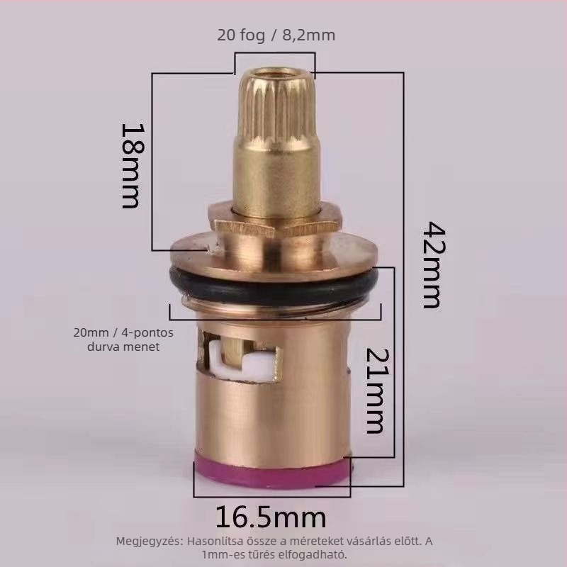 Kerámia szeleptömítő, 304 rozsdamentes acélból készült csaptelehez, gyors nyitás, modell A-1, egyrészes kialakítás, szeleptípus: egyéb