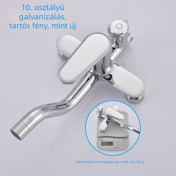 Réz Top Spray zuhanyfej, modell 1017, kör alakú, falba szerelt