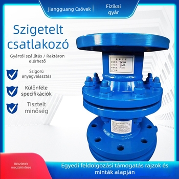Izolált flan csatlakozó olaj- és gázvezetékekhez, monolit acélból készült axiális típus, hegesztett kapcsolattal, jó rugalmasság