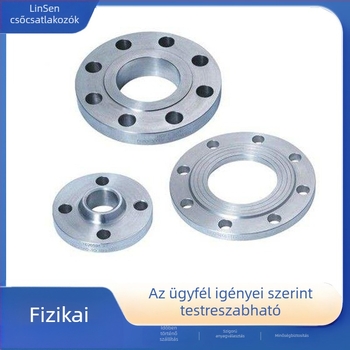 Kovácsolt rozsdamentes acél karima, hegeszthető, horizontális típus, PN10, 4. osztály, korrózióálló