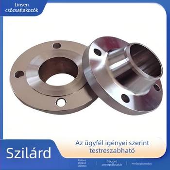 Kovácsolt rozsdamentes acél karima, hegeszthető, horizontális típus, PN10, 4. osztály, korrózióálló