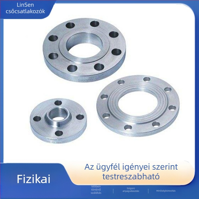 Kovácsolt rozsdamentes acél karima, hegeszthető, horizontális típus, PN10, 4. osztály, korrózióálló