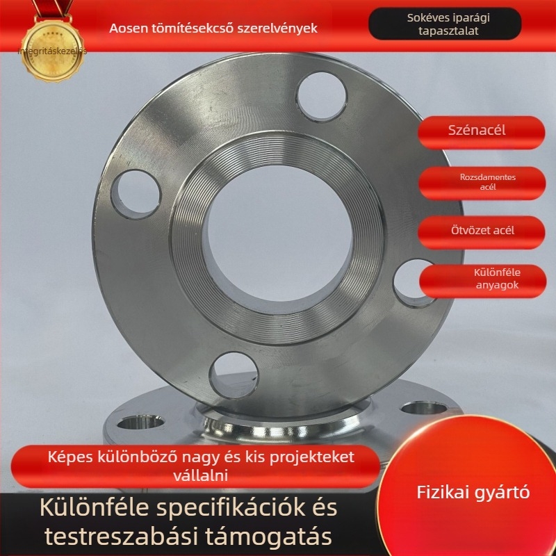 Hegesztett nyakú felnisz, szénacél, kereszttípus, hegesztési csatlakozás (Márka: Ausendick; Szabványok HG/T20592-2009 GB/T91)