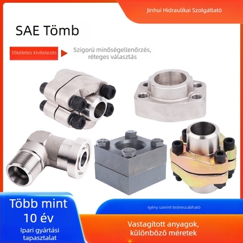 SAE rozsdamentes acél magasnyomású perem, vízszintes hegesztett típus, JB518C ISO6162 SAE szabvány, márka Jinhui