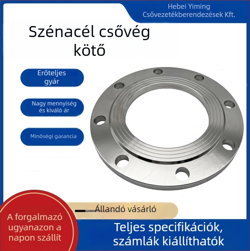 304 szénacél flange, oldalirányú típus, hegesztett csatlakozás, korrózióálló, magas nyomásálló, jó rugalmasság