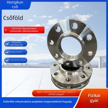 Lapos forrasztott flanš 304 rozsdamentes acélból, axiális típus, csavaros kapcsolattal, Ø100
