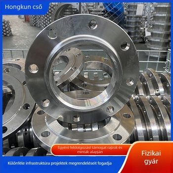 Lapos forrasztott flanš 304 rozsdamentes acélból, axiális típus, csavaros kapcsolattal, Ø100